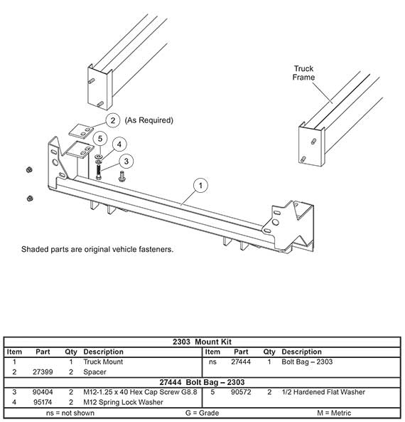 2303 mount kit