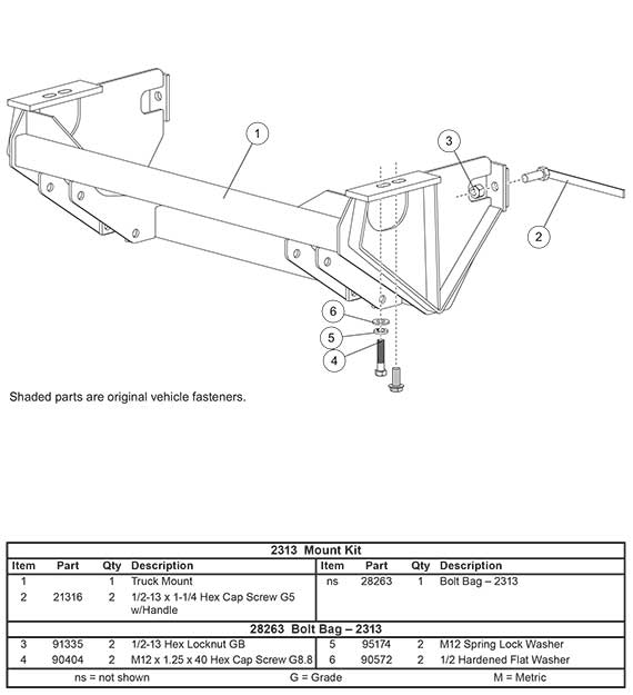 2313 mount kit