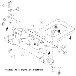 
                                        35134 Fisher Trailblazer UTV Snow Plow Mount Kit                  