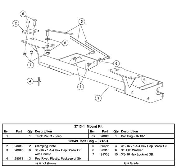 3713-2 mount kit