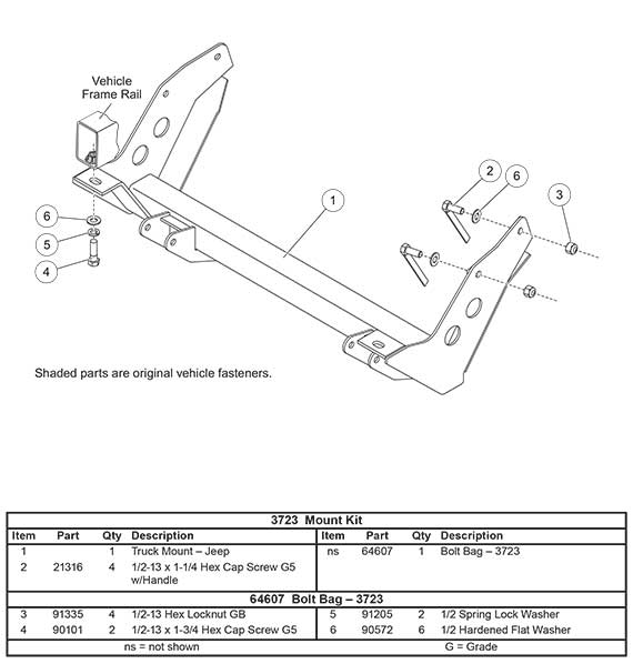 3723 mount kit