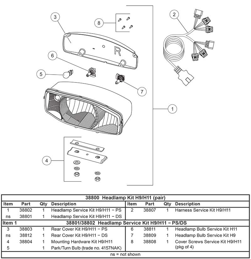 38800 Parts List and Diagram