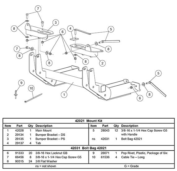 42021 mount kit