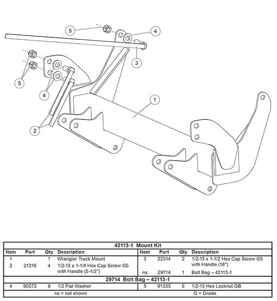 42113-1 mount kit