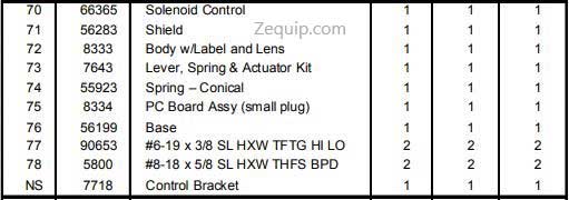 55923 FISHER SPRING - CONICAL DIAGRAM LIST