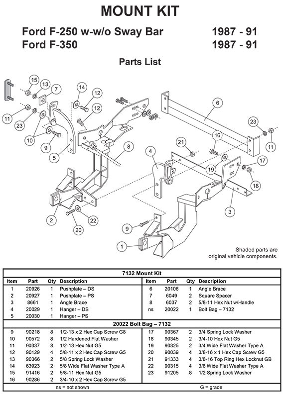 7132 mount kit