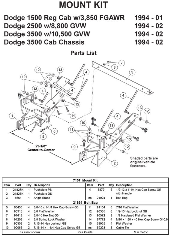 7157 mount kit