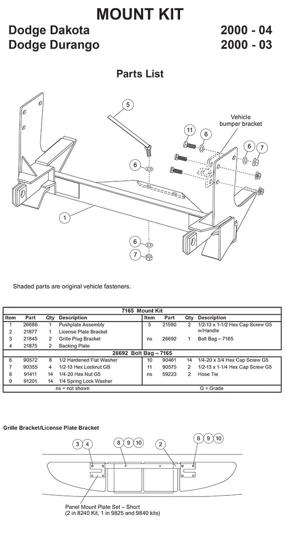 7165 mount kit