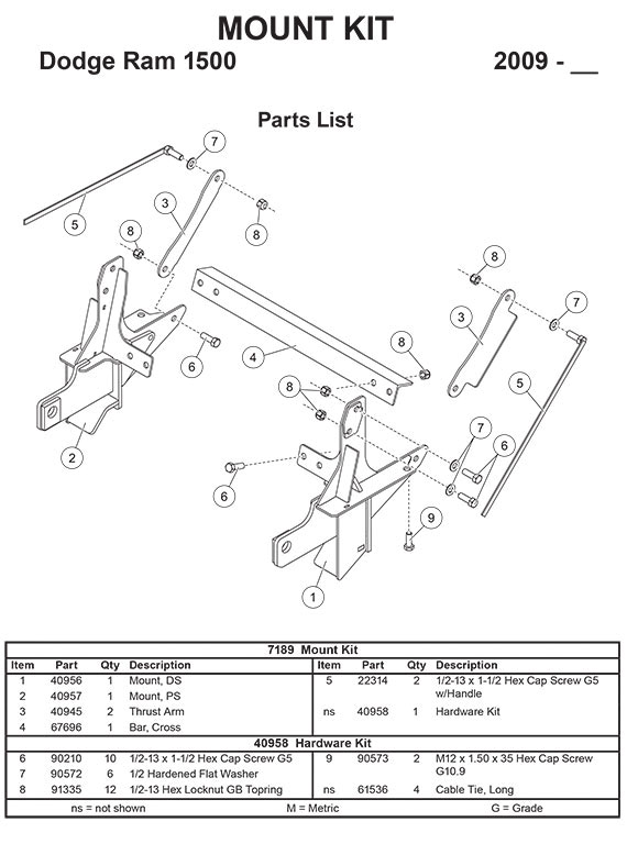 7189 mount kit