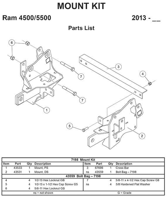 7198 mount kit