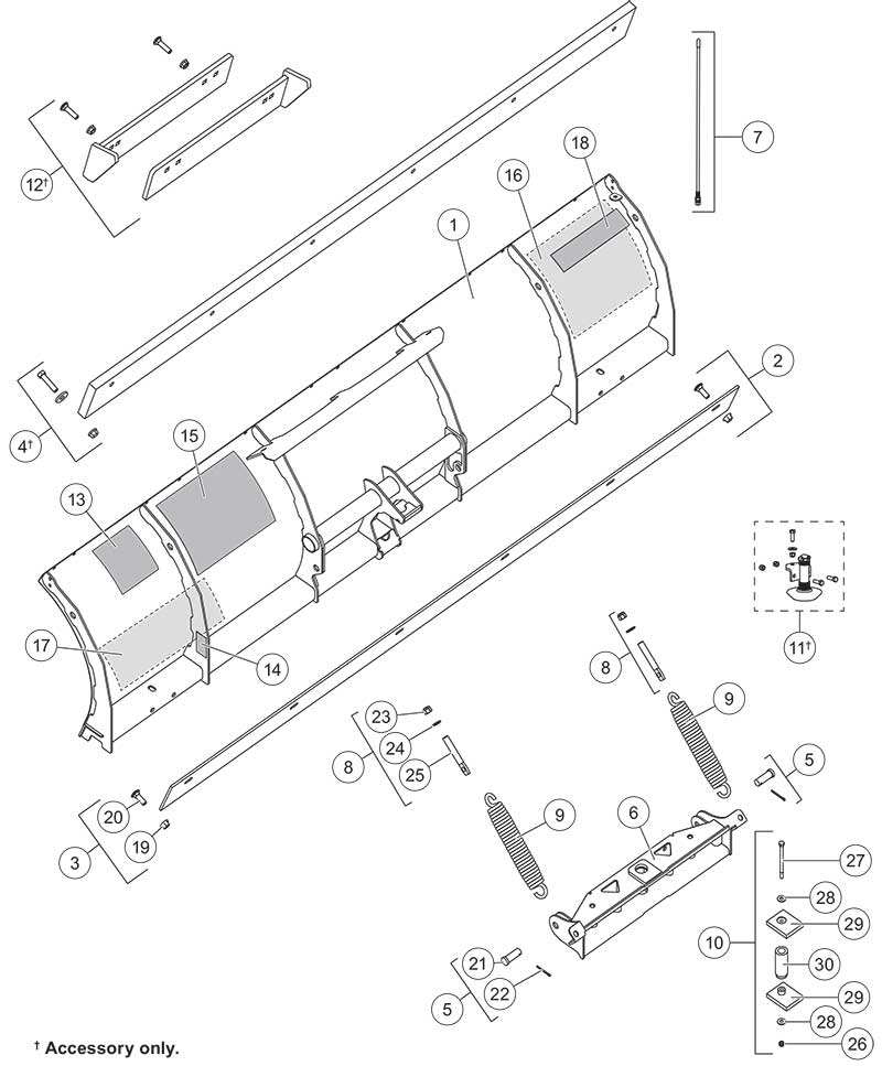 Fisher HS Blade Diagram