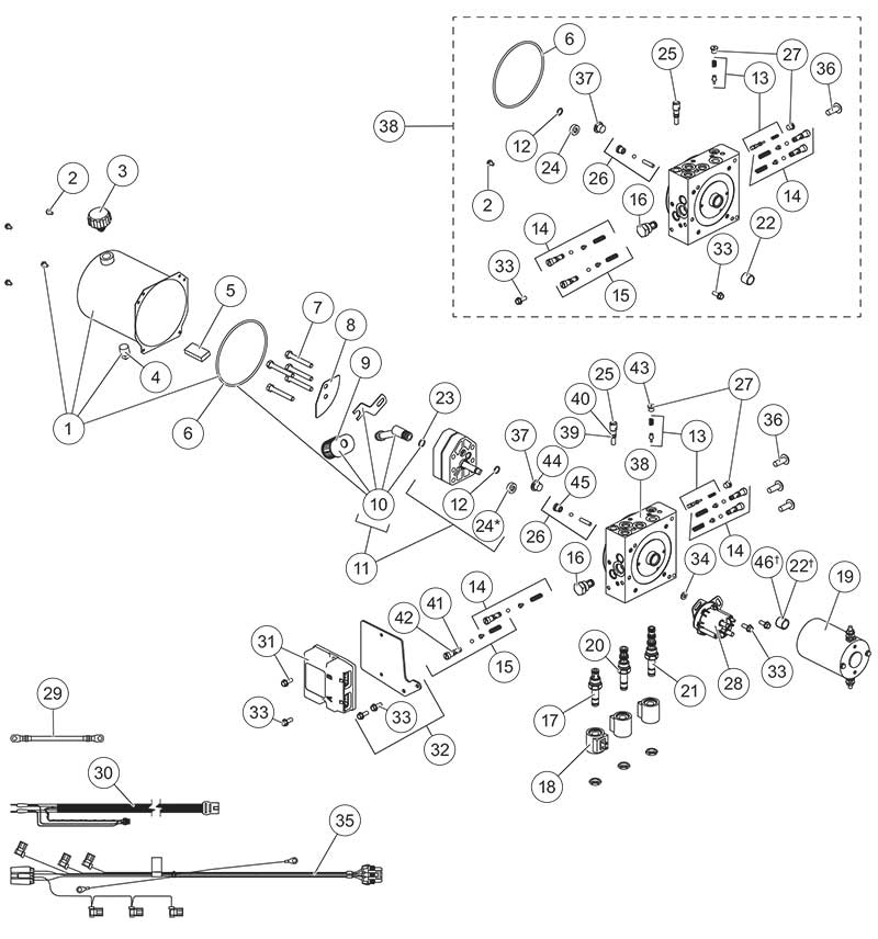 FISHER HS HYDRAULIC SYSTEM Diagram