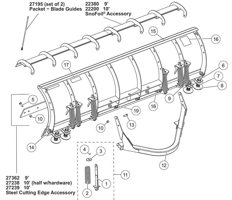 Fisher MC Series Blade Assembly
