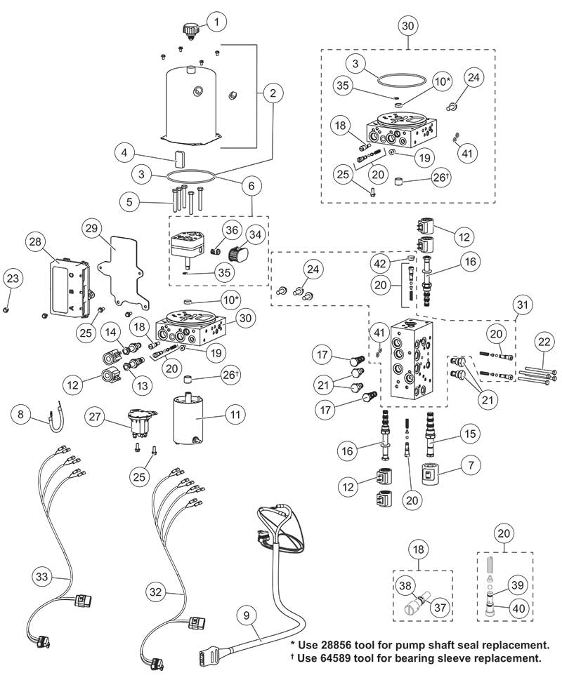 FISHER EZ-V HYDRAULIC SYSTEM Diagram