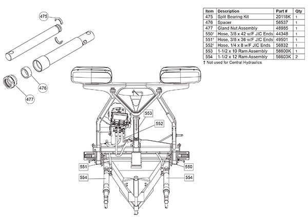 FISHER SNOW PLOW STRAIGHT BLADE HYDRAULIC CYLINDER DIAGRAM1