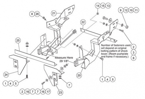 7128 Fisher Snow Plow Minute Mount Kit