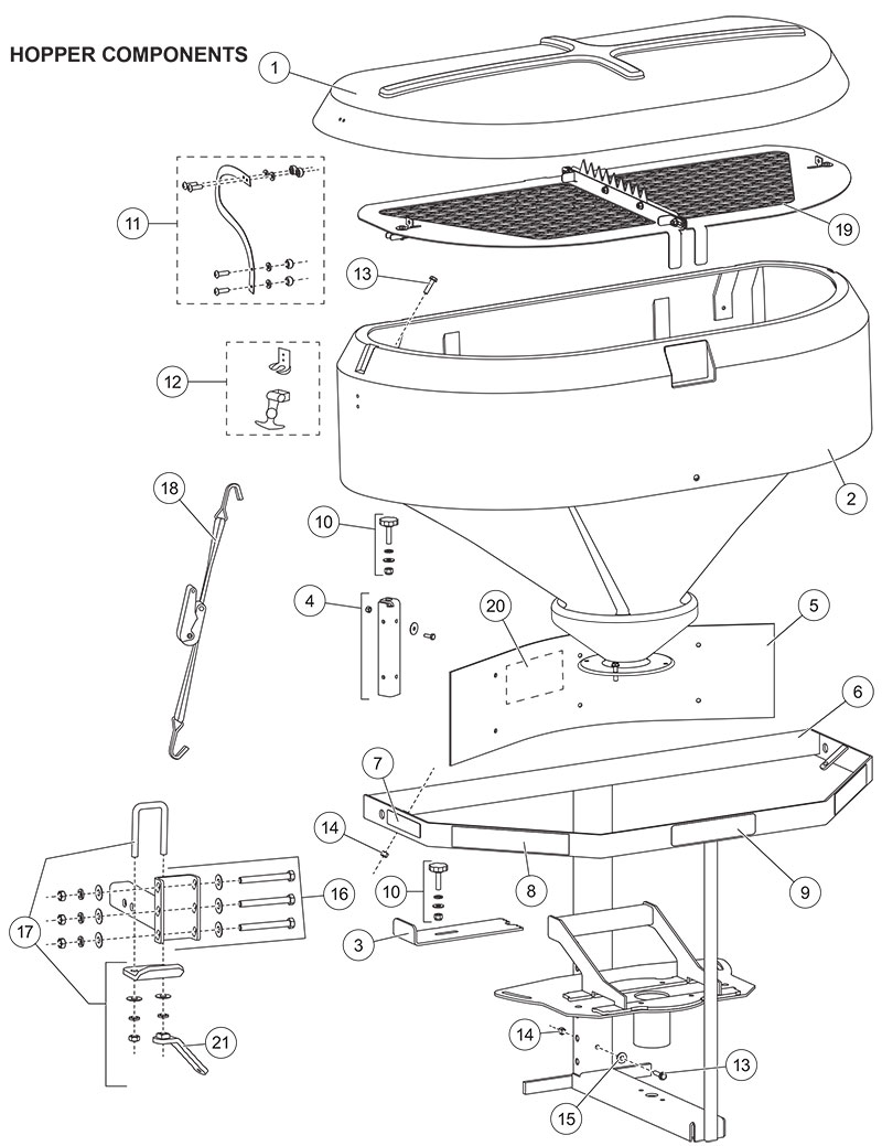 Fisher Model 2500 Hopper Diagram