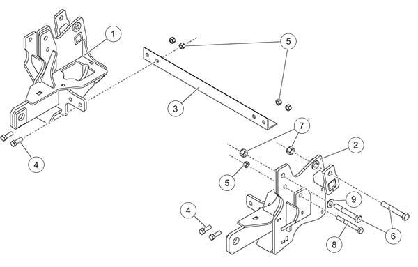 
                                        FISHER MOUNT KIT RAM 4500/5500 2019-____ 77112                  