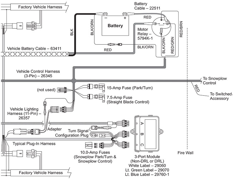 Fisher Snow Plow EZ-V Electrical  Fisher Plow Controller Wiring Diagram    Zequip