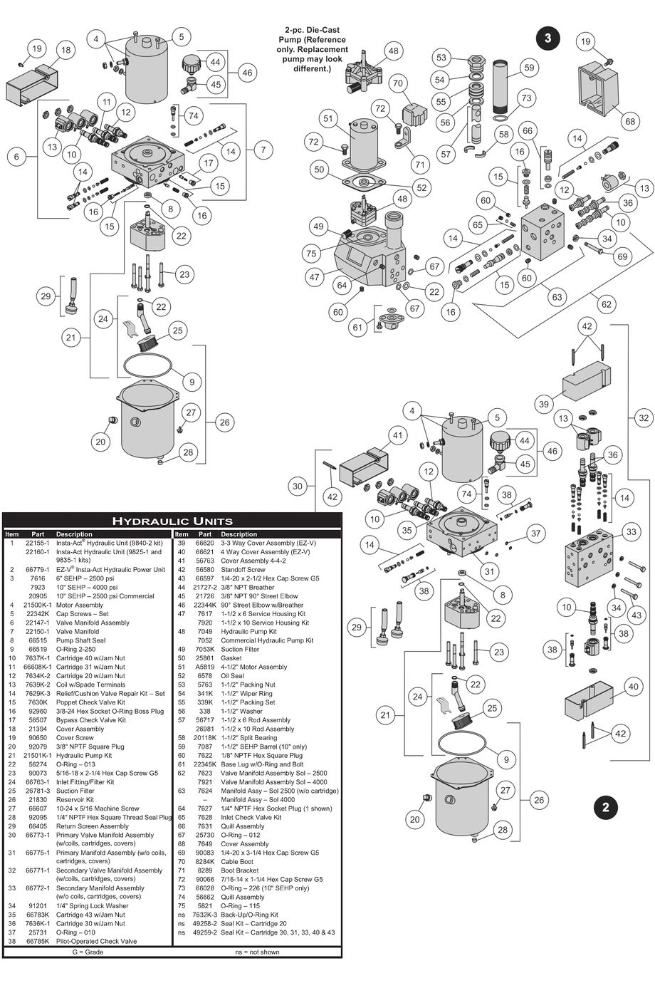 hydro unit parts diagram