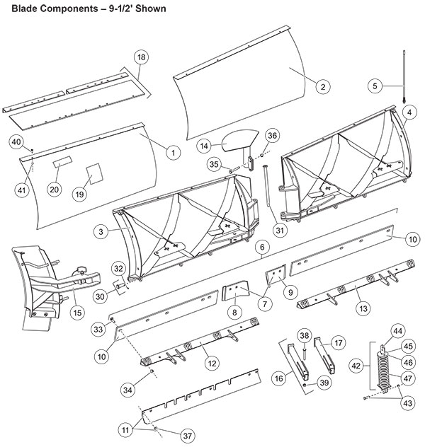 Fisher XtremeV Blade Assembly Diagram