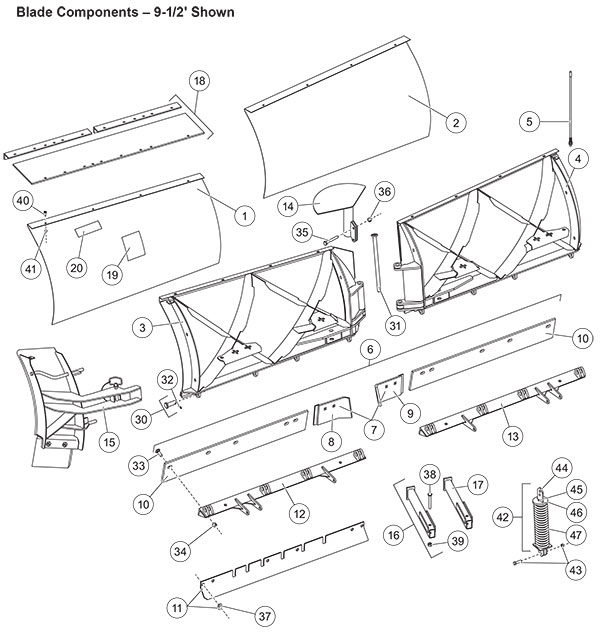 Fisher XtremeV Blade Assembly