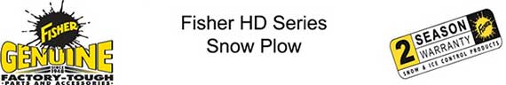 Fisher HD Series Snow Plow