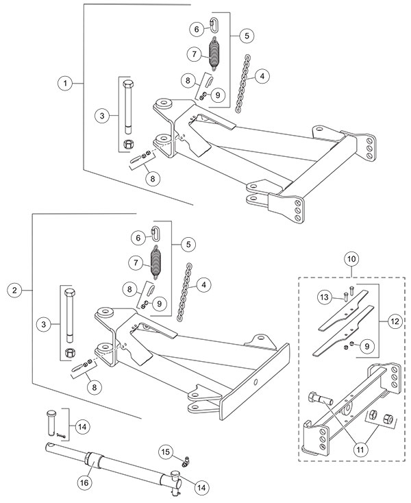 Fisher HD2/HDX A-Frame Assembly