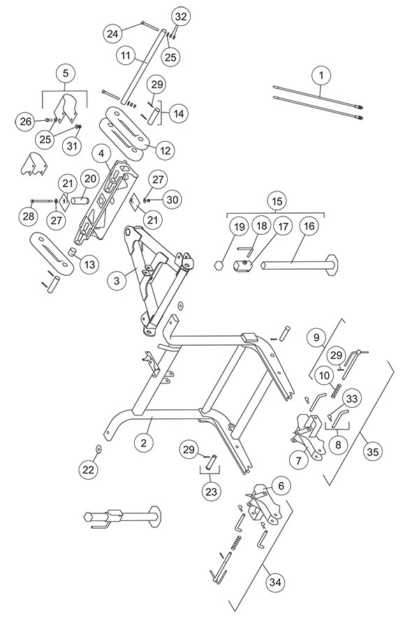 Fisher Homesteader Headgear Assembly Diagram