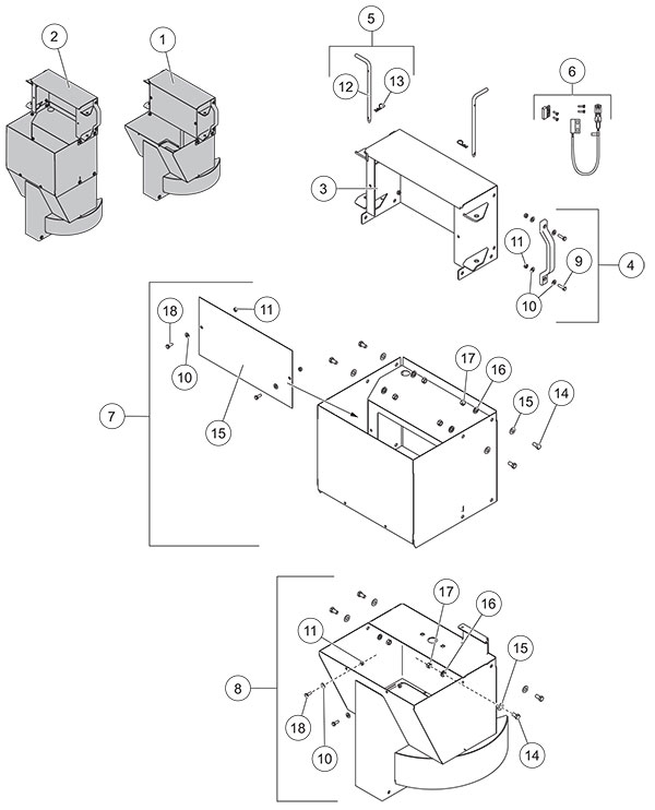 Fisher Steel-Caster Chute Assembly (Electric)