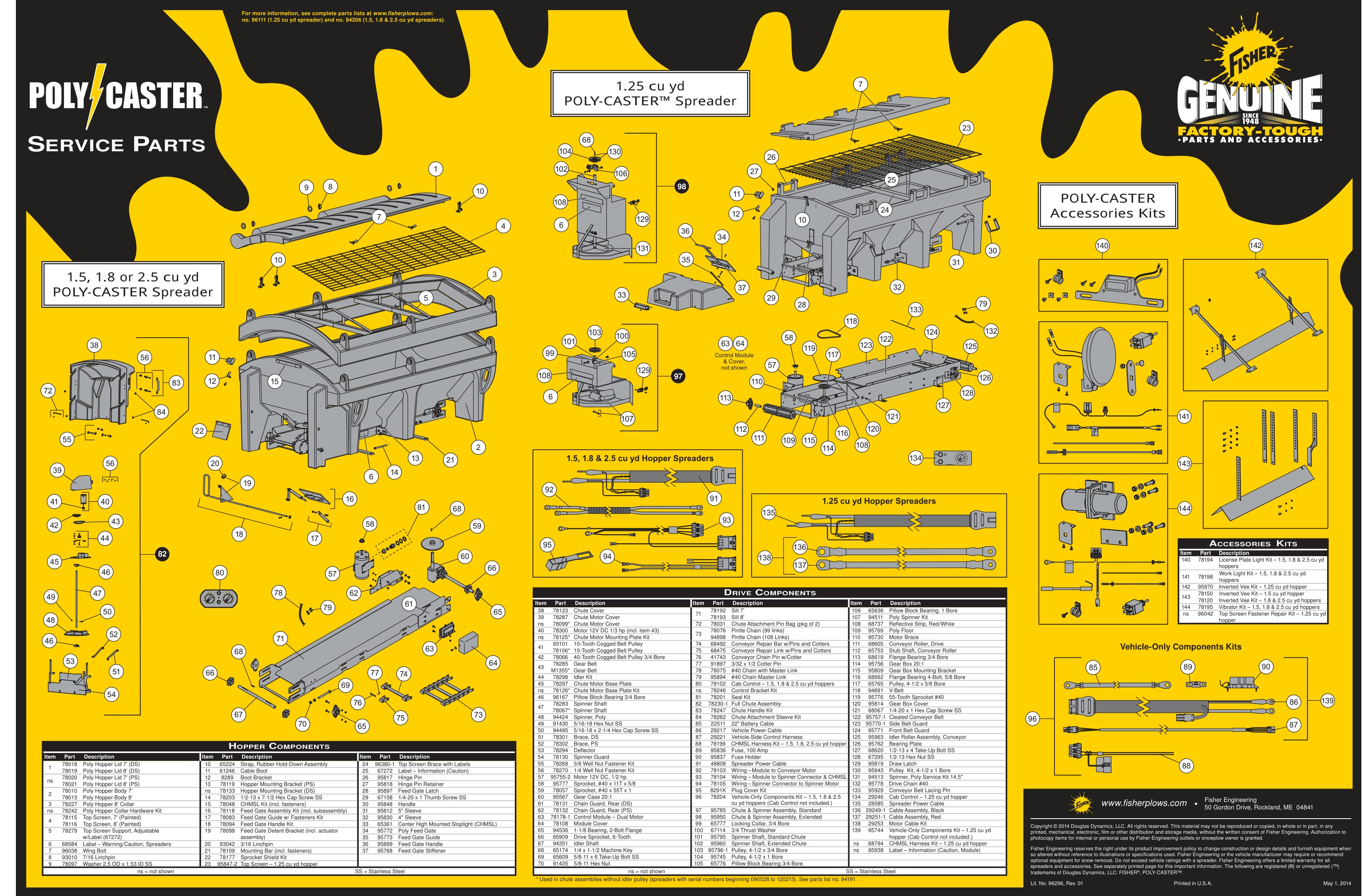 FISHER SALT SPREADER DOCUMENTS