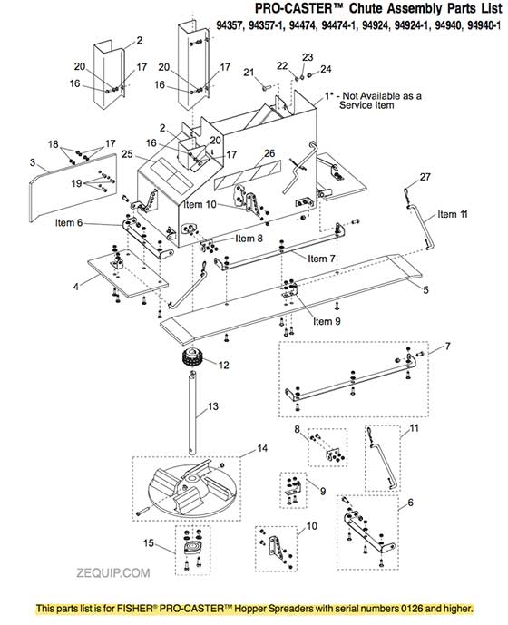 FISHER PROCASTER PARTS DIAGRAM