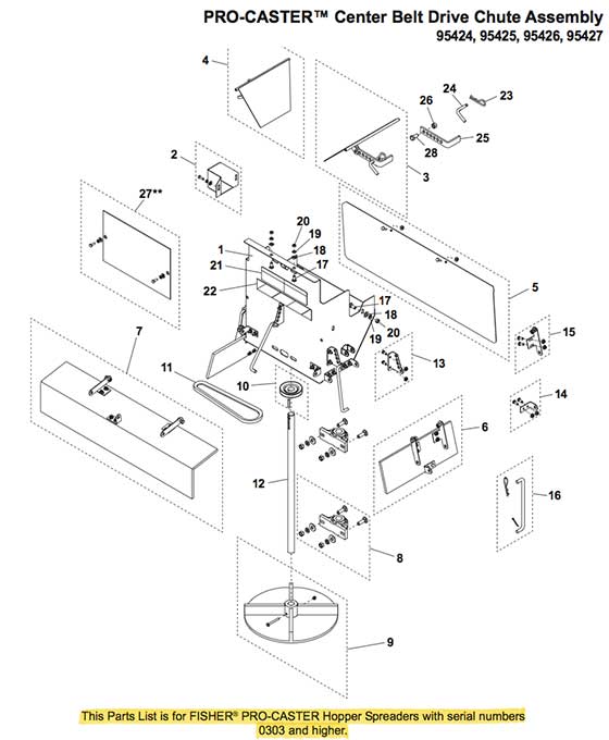 FISHER PROCASTER PARTS DIAGRAM