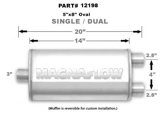 
                                        Magnaflow Muffler 12198                  
