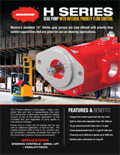 Muncie H Series Pump PRODUCT INFORMATION BROCHURE