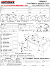 Pulltarps Electric Order Form