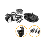 Tractor Trailer Coil Cord Harness And Connector Kit W/ Dual Cam Connection