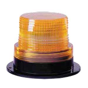 2000 Series Mini Strobe Beacon, Self-Contained, Single Flash, 5 Watt, Permanent Mount - Amber