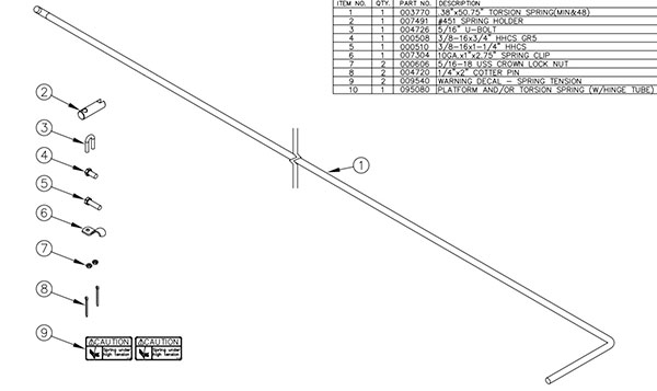 Tommy Gate Parts 003688