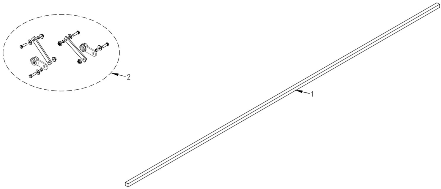 Tommy Gate Railgate Self-Close Rod & Linkage (95)