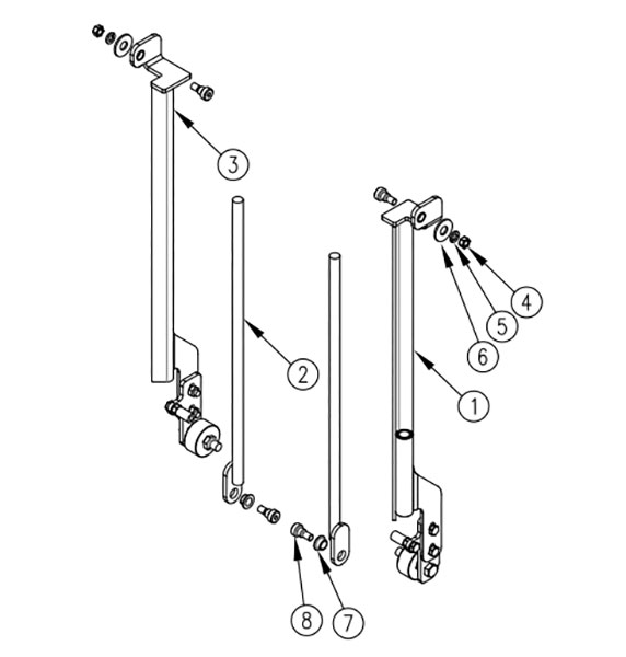 Tommygate Replacement Threshold Bridge Guide (Right and Left)