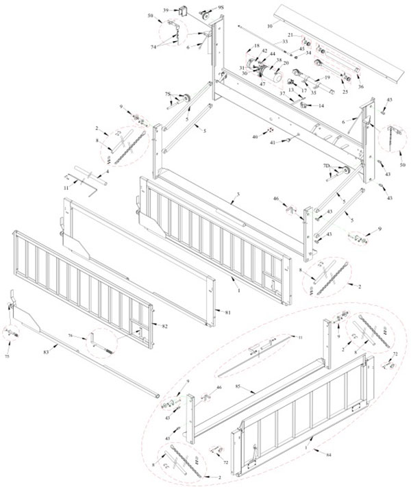 Tommy Gate Parts Diagram 1046-1648LD