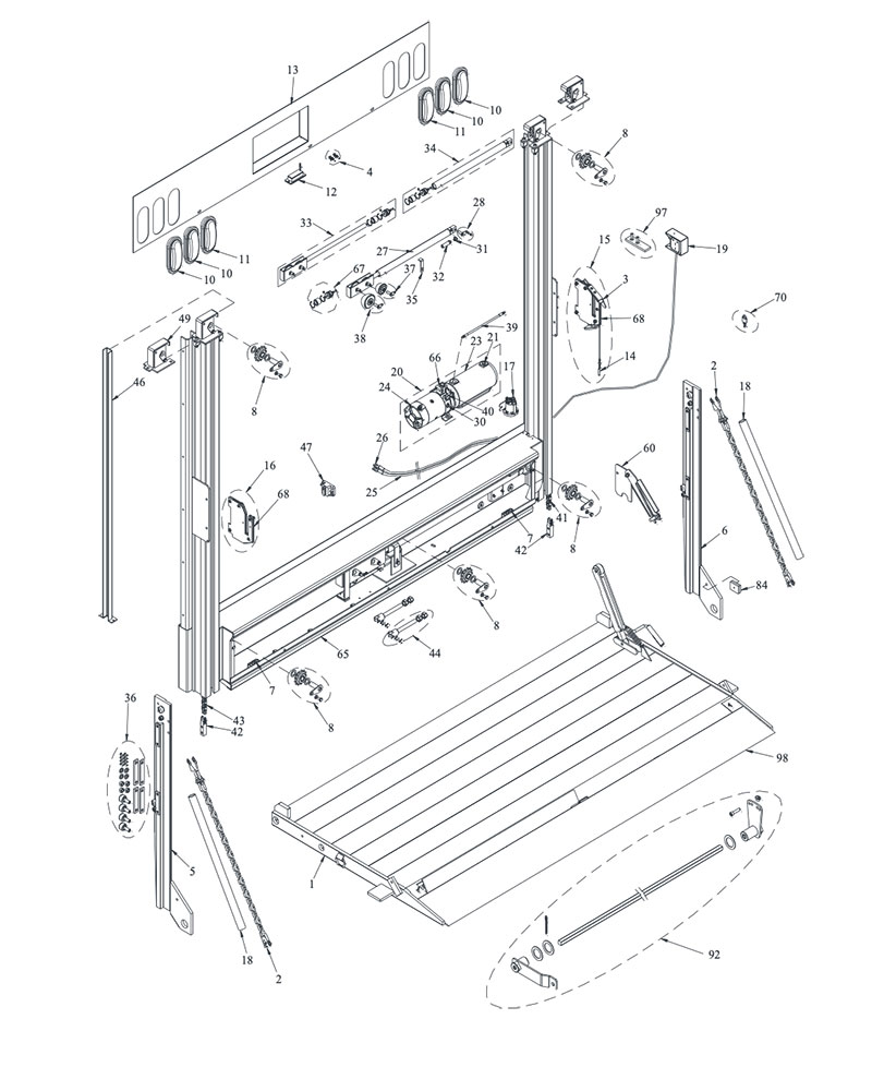 Tommy Gate Part Diagram