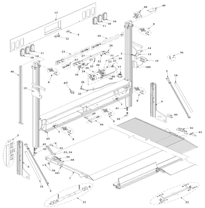 Tommy Gate Rail Diagram