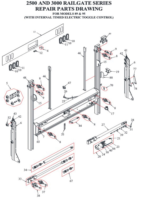 Tommy Gate Parts Diagram