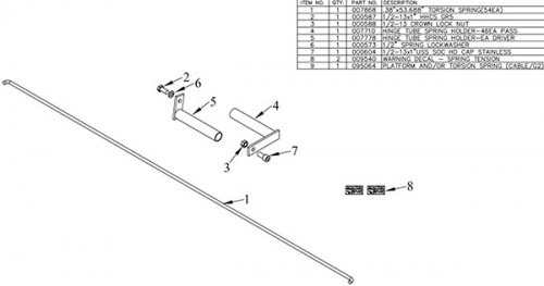 Tommy Gate Parts 008083