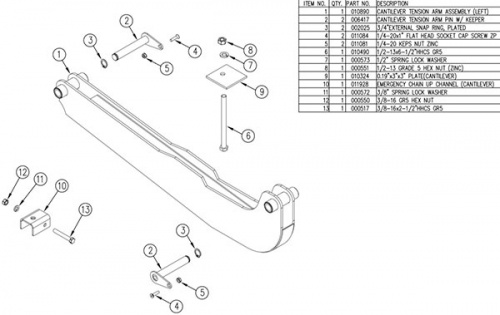 Tommy Gate Parts 011265