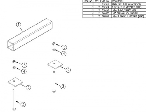 Tommy Gate Parts 011272