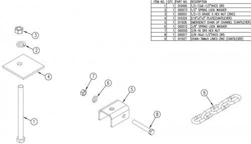 Tommy Gate Parts 014436