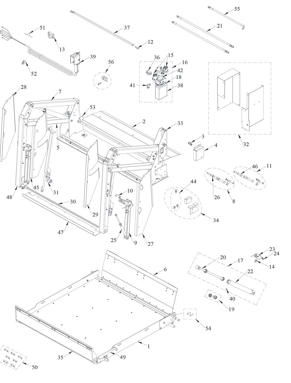 Tommy Gate V2 Parts Diagram